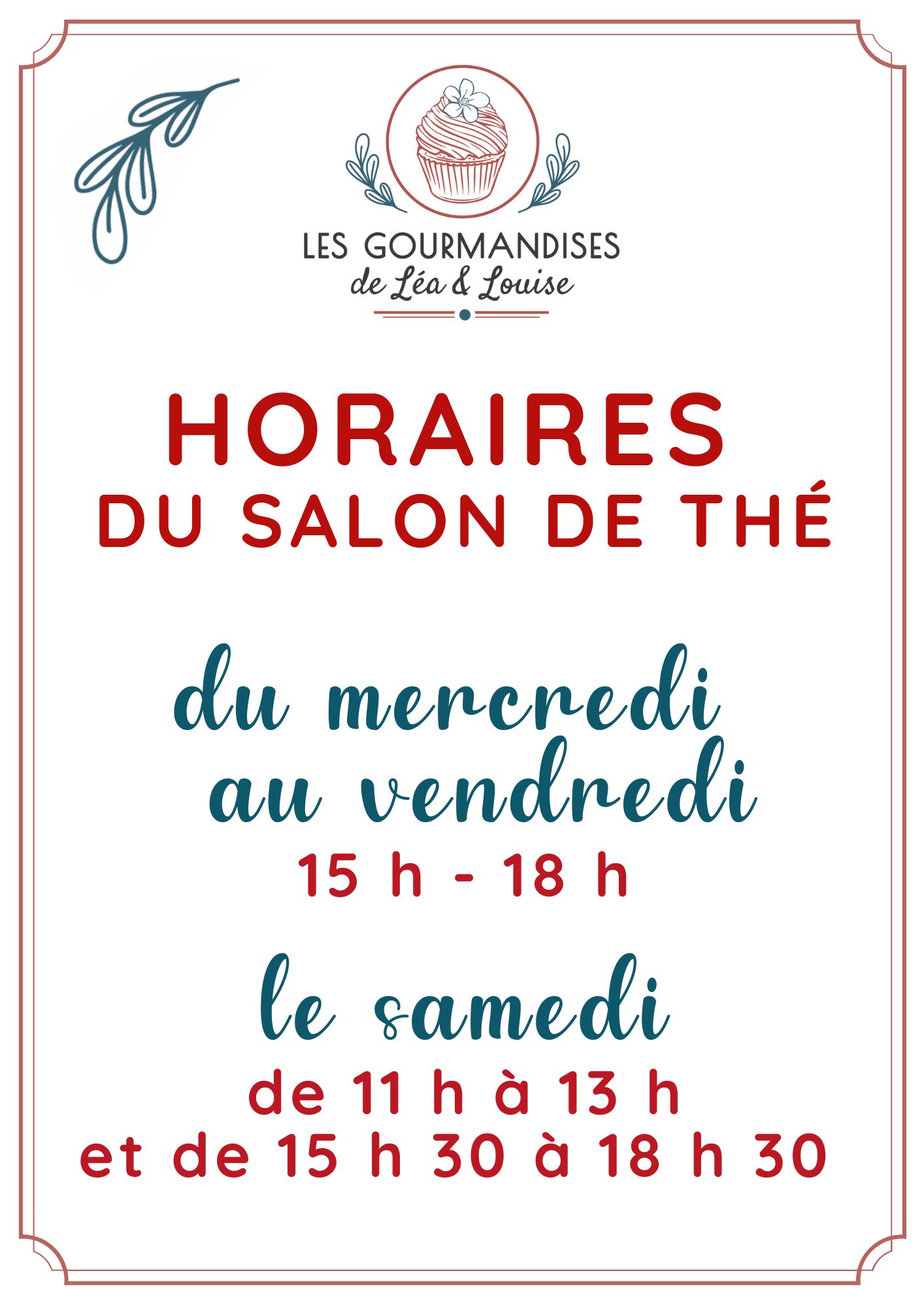 Salon de thé Maurepas horaires